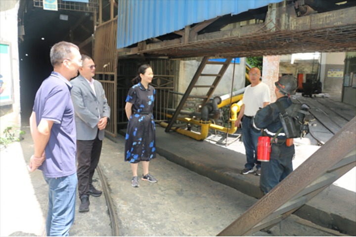 【主题教育】云煤（esball世博）集团党委委员、财务总监莫晓丹一行到天井煤矿开展主题教育调研