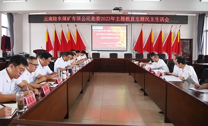 【主题教育】云煤（esball世博）集团党委委员、纪委书记翁立志到陆东煤矿公司指导主题教育专题民主生涯会