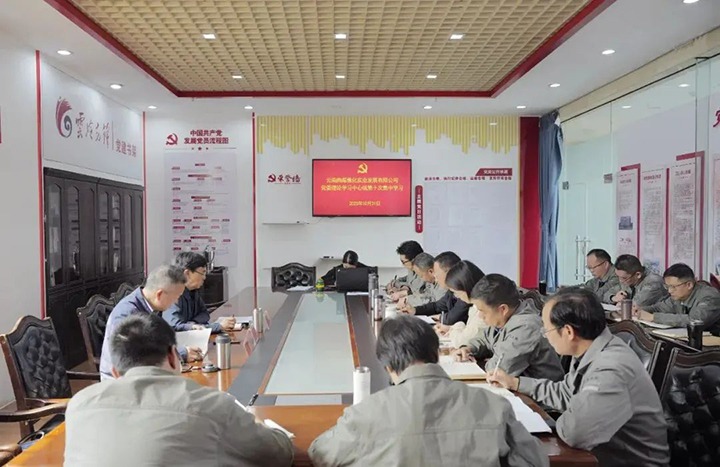 【聚焦云煤】云煤（esball世博）集团党委副书记、副董事长、总司理高建嵩到曲煤焦化公司列席指导党委理论学习中心组学习钻研会